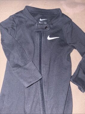 Nike Black Footie Pajama Onesie